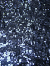 Polyester Mesh Fabric - 3Mm Shiny Sequins, See Through, 54"-56" Width