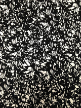 Nylon Spandex Fabric - Medium Weight Abstract Design, 4-Way Stretch, 58" To 60" Width (1 Yard)