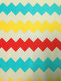 Polyester Bulgari Spandex Fabric - Big Chevron Design, Light Weight, 2-Way Stretch, 58"-60" Width