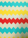 Polyester Bulgari Spandex Fabric - Big Chevron Design, Light Weight, 2-Way Stretch, 58"-60" Width