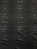 Polyester Techno Heavy Weight Fabric - Black Matte Zebra Design, 56" To 58" Width