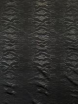 Polyester Techno Heavy Weight Fabric - Black Matte Zebra Design, 56" To 58" Width