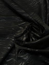 Polyester Techno Heavy Weight Fabric - Black Matte Zebra Design, 56" To 58" Width
