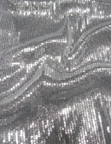 Polyester Mesh Fabric - 3Mm Shiny Sequins, See Through, 54"-56" Width