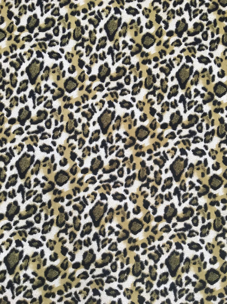Animal Print Design Polyester DTY Fabric - Animal Print, 54-56" Width