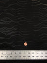 Polyester Techno Heavy Weight Fabric - Black Matte Zebra Design, 56" To 58" Width