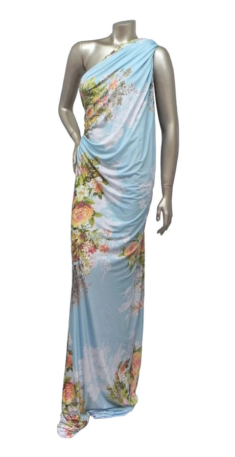 Polyester Venezia Spandex Fabric - Floral Design, Light Weight, 58"-60" Width
