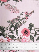 Polyester Venezia Spandex Fabric - Plants Design, 58" Width