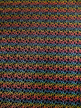 Polyester Spandex Velvet Fabric - Multi Foil Hologram Effect Swirl Design, 58 To 60 Inches Wide