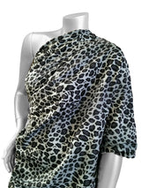 Leopard Animal Print Nylon Spandex Fabric - Shiny Tricot, Leopard Print, 58"-60" Width