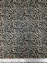 Leopard Animal Print Nylon Spandex Fabric - Shiny Tricot, Leopard Print, 58"-60" Width