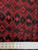 Polyester Spandex Geometric Design On Acetate Slinky Fabric - Glitter And Lurex, 52" Width