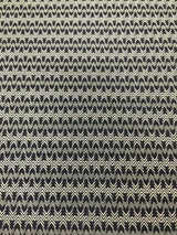 Polyester Venezia Spandex Fabric - Geometric Small Design, Navy, Beige, 58" Width