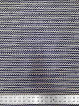 Polyester Venezia Spandex Fabric - Geometric Small Design, Navy, Beige, 58" Width