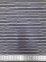 Polyester Venezia Spandex Fabric - Geometric Small Design, Navy, Beige, 58" Width