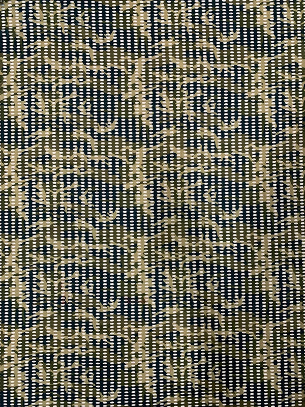 Nylon Spandex Fabric - See-Through Oval Fishnet Camouflage Design, 10 Mm Mesh, 58/60" Width