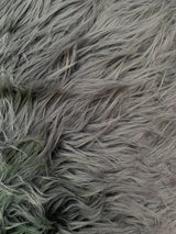 Faux Fur Soft Shaggy Heavy Weight Long Pile Solid Acrylic Fabric - Charcoal, Black, White, Tan, Brown, Neon Lime, 58/60" Width