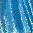 Light Blue Mini Glitz Sequin Mesh Fabric,