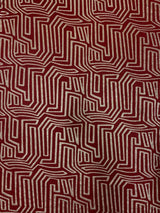 Polyester Spandex 2X2 Rib Fabric - Abstract Gold Foil Design, Light Weight, 56/58" Width