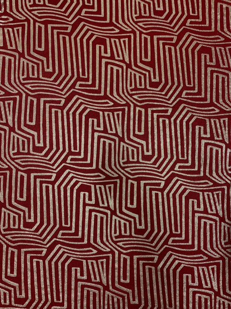 Polyester Spandex 2X2 Rib Fabric - Abstract Gold Foil Design, Light Weight, 56/58" Width