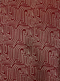 Polyester Spandex 2X2 Rib Fabric - Abstract Gold Foil Design, Light Weight, 56/58" Width
