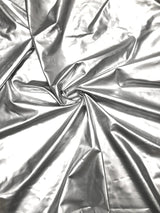 Polyester Spandex Shiny Faux Liquid Vinyl Fabric - Black, Red, Silver, White, Gold, Orange, 56" Width