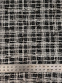 Polyester Spandex Fabric - Poodle Textured Dull Foil, 4Mm Sequins, Silver/Black, Gold/Black, 52/54" Width