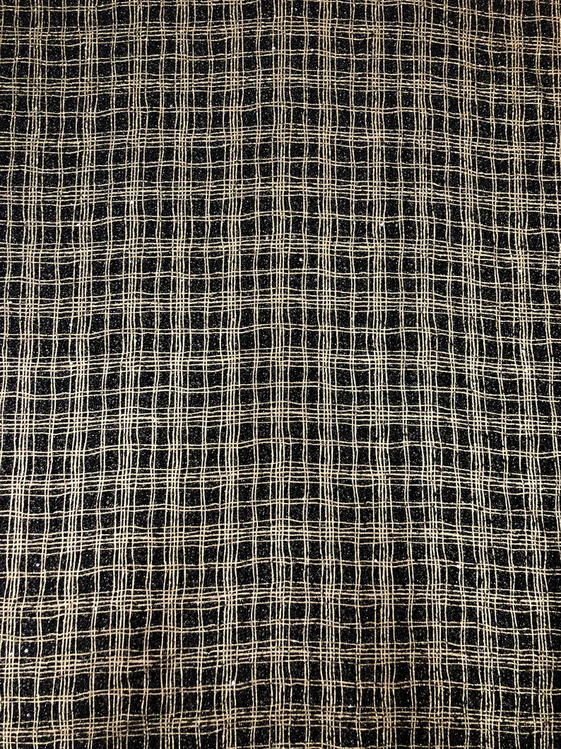 Polyester Spandex Fabric - Poodle Textured Dull Foil, 4Mm Sequins, Silver/Black, Gold/Black, 52/54" Width