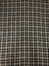 Polyester Spandex Fabric - Poodle Textured Dull Foil, 4Mm Sequins, Silver/Black, Gold/Black, 52/54" Width