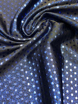 Polyester Spandex Fabric - 2Mm Circle Foil Dots, 58"-60" Wide