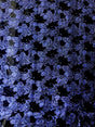 Polyester Velvet Spandex Fabric - Royal Glitters Geometric Design, Royal Blue, 58-60" Width
