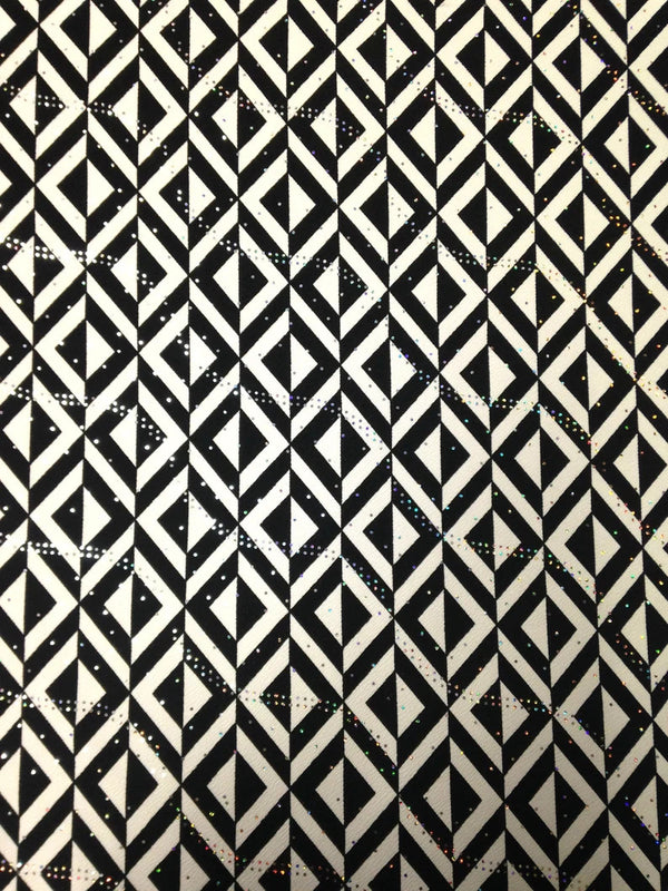 Polyester Spandex Textured Fukuro Fabric - 2-Way Stretch, 1Mm Hologram, Black, Navy, Red, 56" To 58" Width