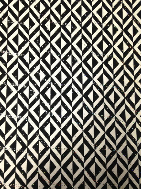 Polyester Spandex Textured Fukuro Fabric - 2-Way Stretch, 1Mm Hologram, Black, Navy, Red, 56" To 58" Width