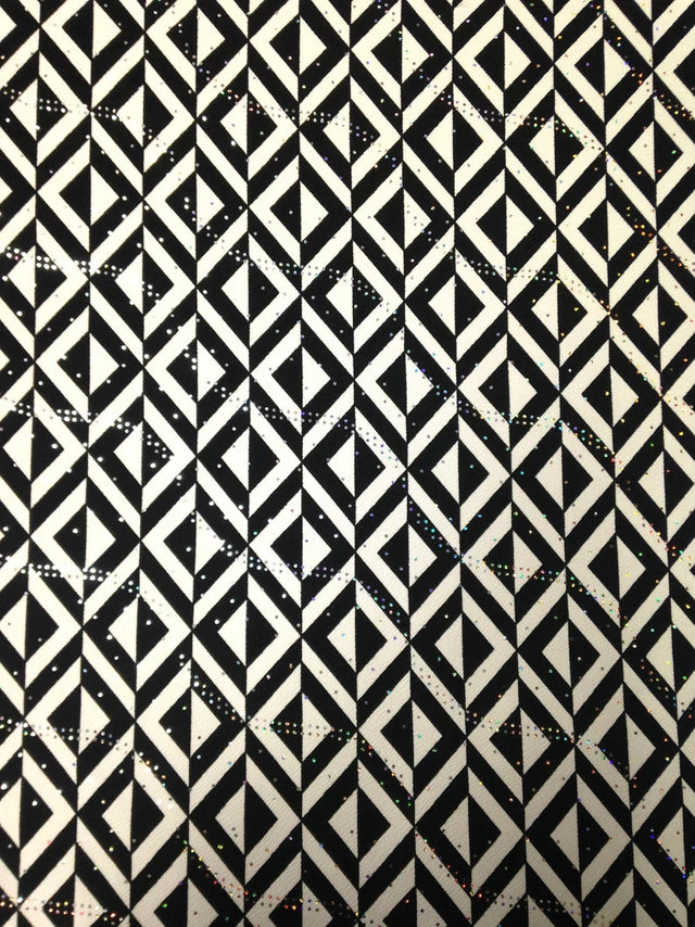 Polyester Spandex Textured Fukuro Fabric - 2-Way Stretch, 1Mm Hologram, Black, Navy, Red, 56" To 58" Width