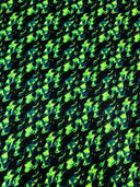 Nylon Spandex Fabric - Silver Glitters Fluorescent Flames Design, Green, Red, 58/60" Width