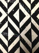 Polyester Spandex Textured Fukuro Fabric - 2-Way Stretch, 1Mm Hologram, Black, Navy, Red, 56" To 58" Width