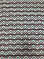 Cotton Floral Design Cotton Fabric - Brown, Light Grey, Aqua, White, 43" Width