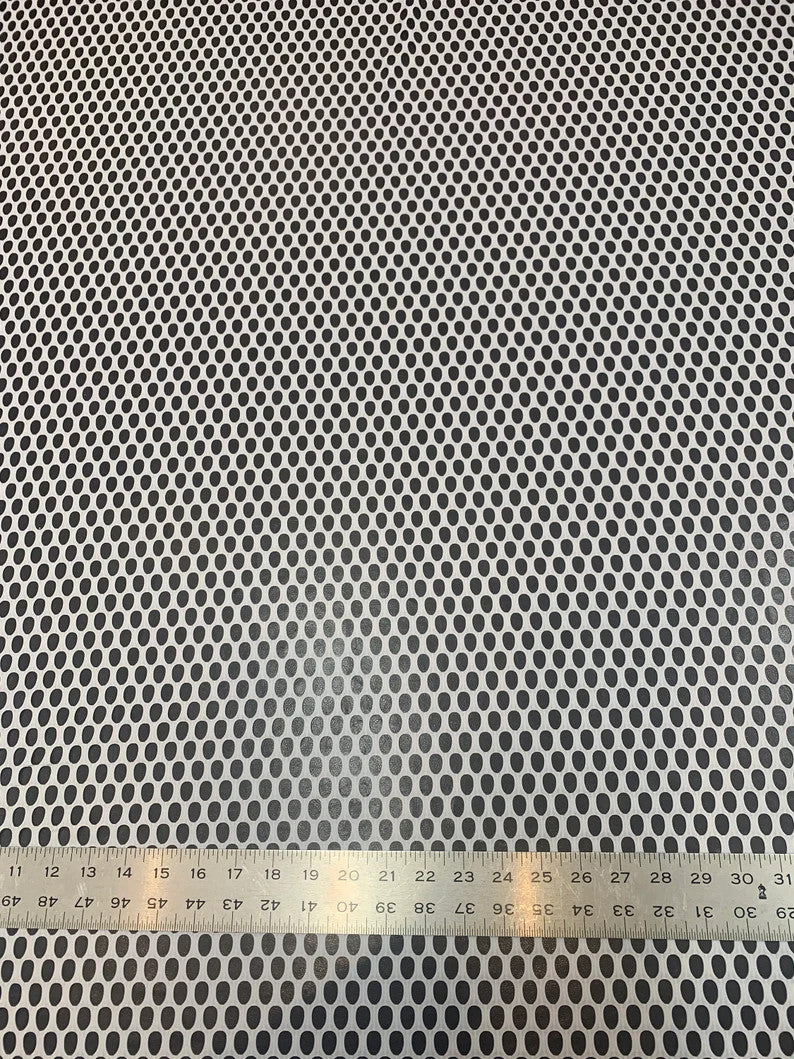 Nylon Spandex Oval Fishnet Mesh Fabric - See Through Plain Oval Pattern, 56" Width