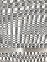 Polyester Spandex Fabric - Small Geometric White And Black Print, 58" Width