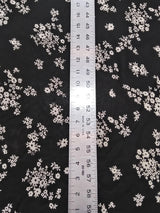 Rayon Georgette Fabric - Sheer Small Floral Design, 42"-44" Width