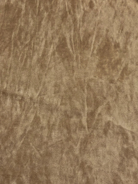 Nylon Spandex Fabric - Camel Soft Suede, Solid, 56" Width