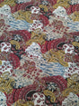 Polyester Spandex Fabric - Paisley Design, 58" To 60" Width