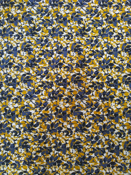 Polyester Spandex Fabric - Leaves Pattern, 58"-60" Width