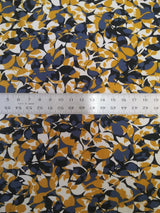 Polyester Spandex Fabric - Leaves Pattern, 58"-60" Width