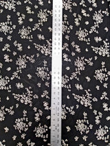 Rayon Georgette Fabric - Sheer Small Floral Design, 42"-44" Width