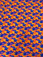 Neon Abstract Nylon Spandex Fabric - Neon Orange/Pink, Neon Orange/Blue, Abstract Print, 58" To 60" Width