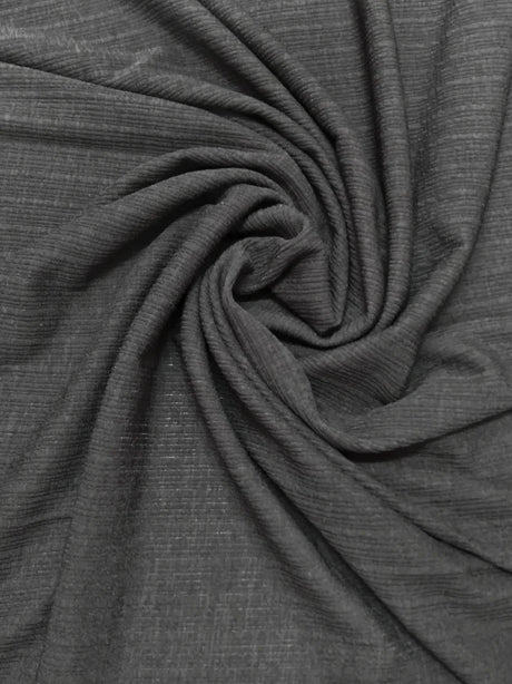 Polyester Spandex Textured Knit Fabric - Light-Medium Weight, 2-Way Stretch, 58" To 60" Width