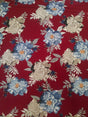 Polyester Spandex ITY Matte Jersey Fabric - Big Flower Design, 58"-60" Width