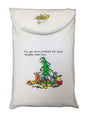 X-Mas Tree Animated Sleepshirt Cotton Fabric - Holiday Graphic, Matte Studs, Side Slits, 36" Length