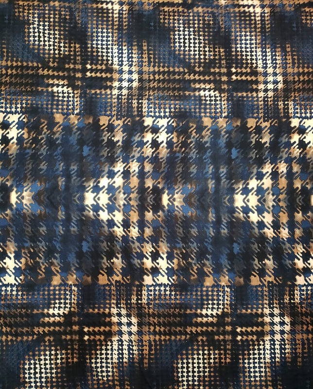 Polyester Soft Brushed Single Span Abstract Design Fabric - Abstract Design, 58 To 60 Inches Wide